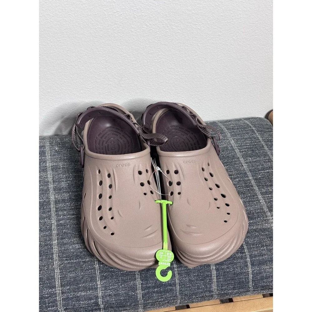 CROCS Echo Clogs Latte Brown Beige Men 13 NEW